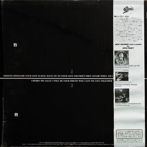 Release: Diamond Life-Vinyl-Japan-1984-28·3P-545-3687136