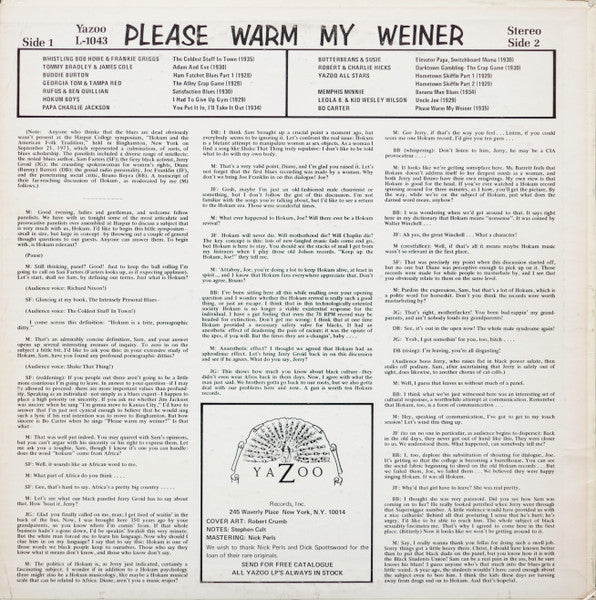 Please Warm My Weiner (Old Time Hokum Blues)