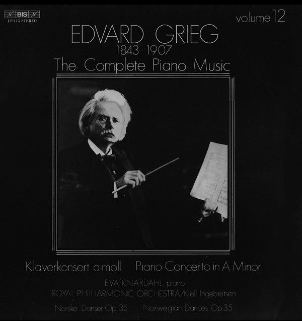 Release: The Complete Piano Music Volume 12: Klaverkonsert A-moll / Norske Danser Op. 35-Vinyl-Sweden-1979-LP-115, BIS-LP-115-6018642