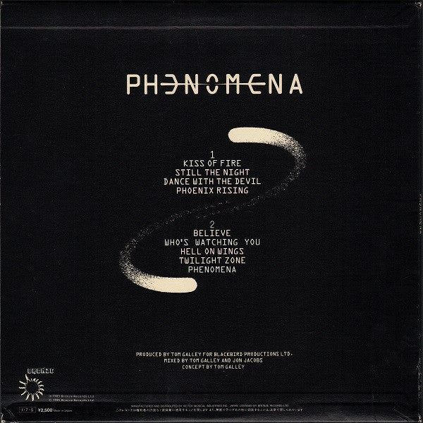 Release: Phenomena-Vinyl-Japan-1985-VIL-6188-3046468