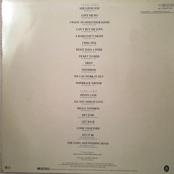 Release: 20 Greatest Hits-Vinyl-Germany-1982-1C 064-07 674-7423676