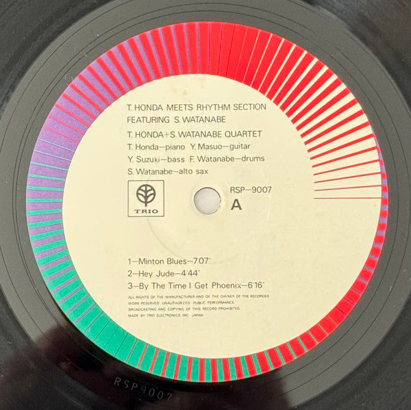T. Honda Meets Rhythm Section Featuring S. Watanabe