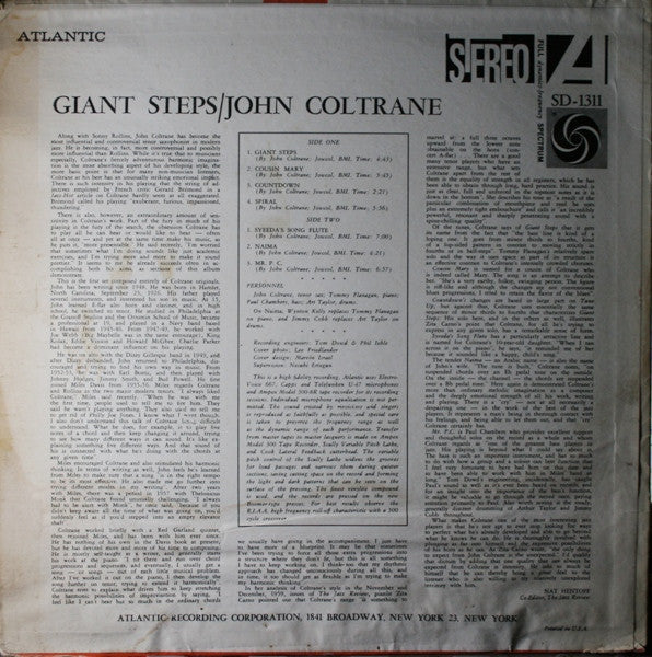 Release: Giant Steps-Vinyl-US-1975-1311, SD 1311-6150435