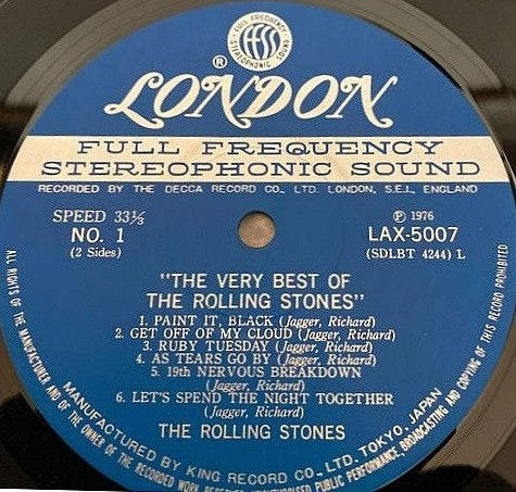 Release: Unknown Release-Vinyl-Japan-1976-LAX 5007-3620249