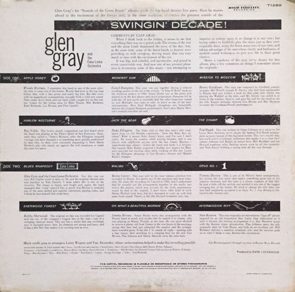 Release: Swingin' Decade-Vinyl-US-1960-T-1289, T1289-4151241