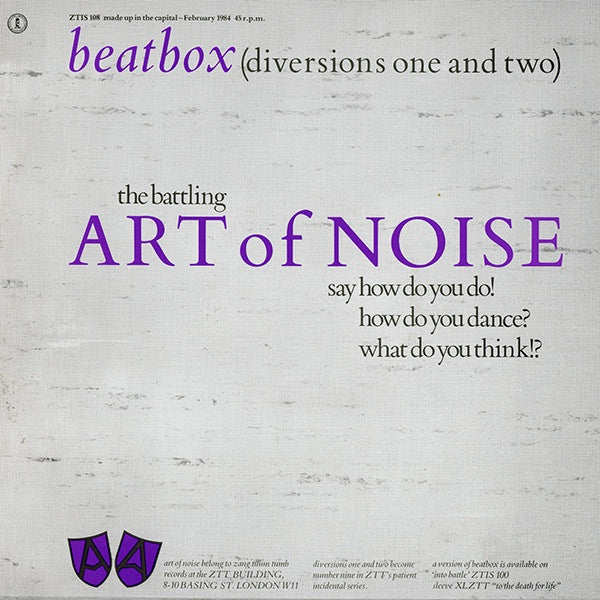 Release: Beat Box-Vinyl-UK-1984-ZTIS 108-7261805