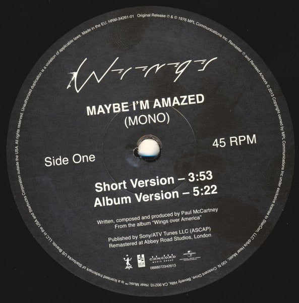 Master Release: Maybe I'm Amazed by Wings (2)