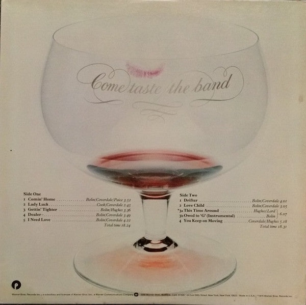 Release: Come Taste The Band-Vinyl-US-1975-PR 2895, PR 2895-7419545