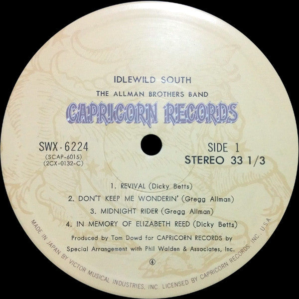 Master Release: Idlewild South by The Allman Brothers Band