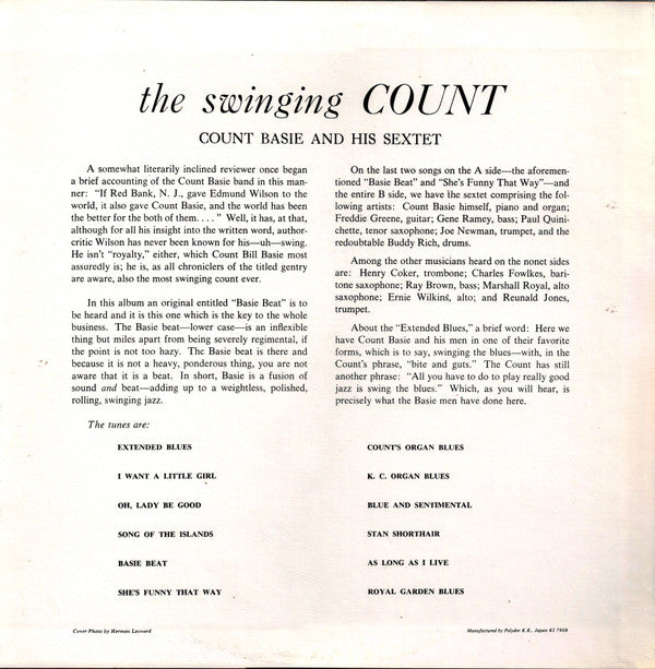 The Swinging Count!