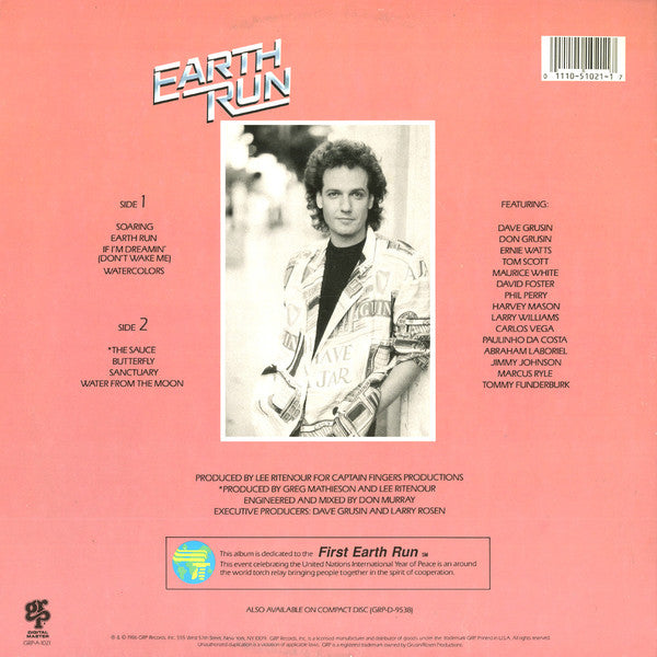 Release: Earth Run-Vinyl-US-1986-GRP-A-1021-1491776