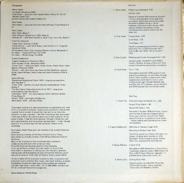 Release: Guitar Solos 3-Vinyl-US-1979-RED 008, RED-008-1712753
