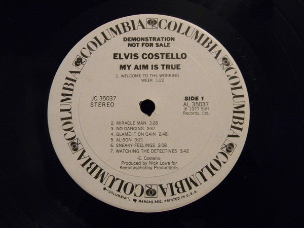 Release: My Aim Is True-Vinyl-US-1977-JC 35037-4341544