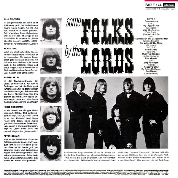 Release: Some Folks By The Lords-Vinyl-Germany-1966-SHZE 174-4636975
