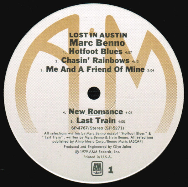 Release: Lost In Austin-Vinyl-US-1979-SP-4767-2596876