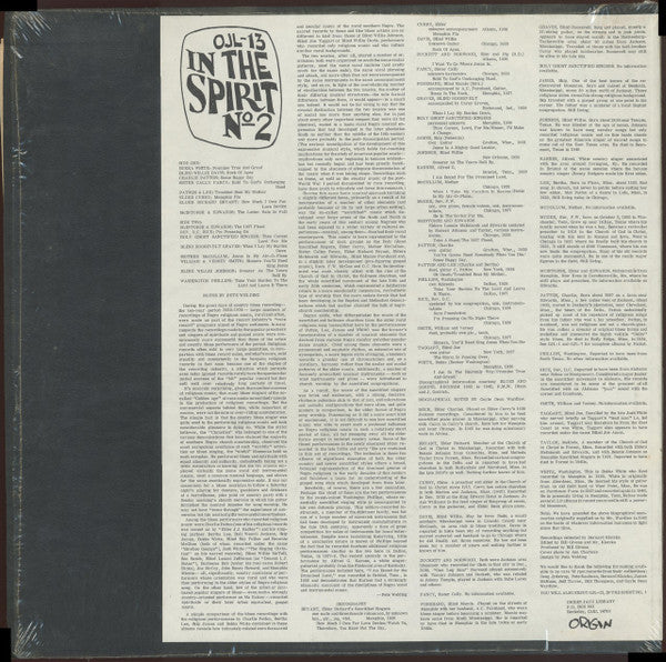 Release: In The Spirit No. 2-Vinyl-US-None-OJL-13-7583892
