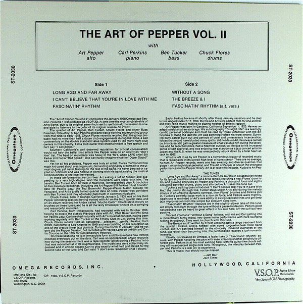 The Art Of Pepper Vol. II