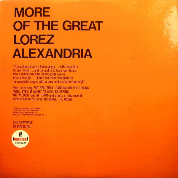 Master Release: More Of The Great Lorez Alexandria by Lorez Alexandria