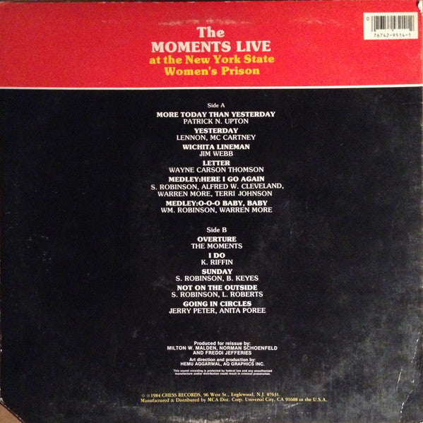 Release: Live At The New York State Womans Prison-Vinyl-US-1984-CH 91514, CH-91514-4851823