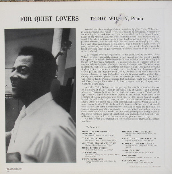 For Quiet Lovers