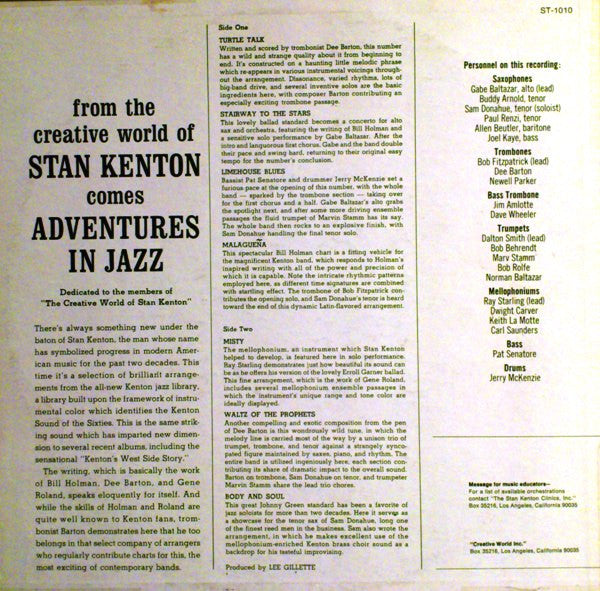 Release: Adventures In Jazz-Vinyl-US-None-ST-1010-2248074