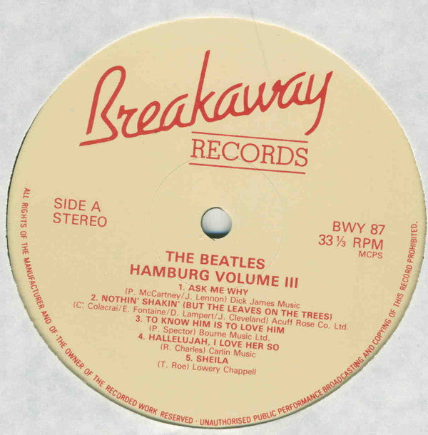 Master Release: The Hamburg Tapes Volume 3 by The Beatles