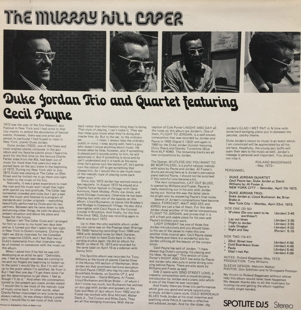 Release: The Murray Hill Caper-Vinyl-UK-1973-DJ5-5204889