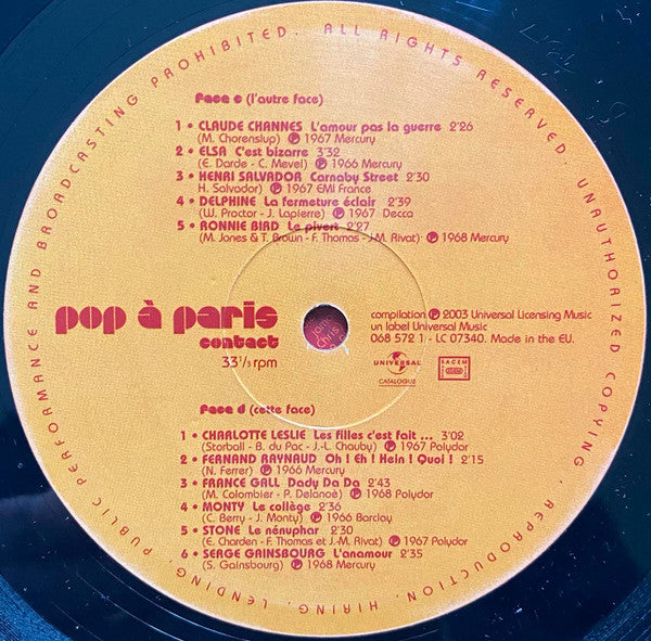 Pop À Paris Volume 1: Contact