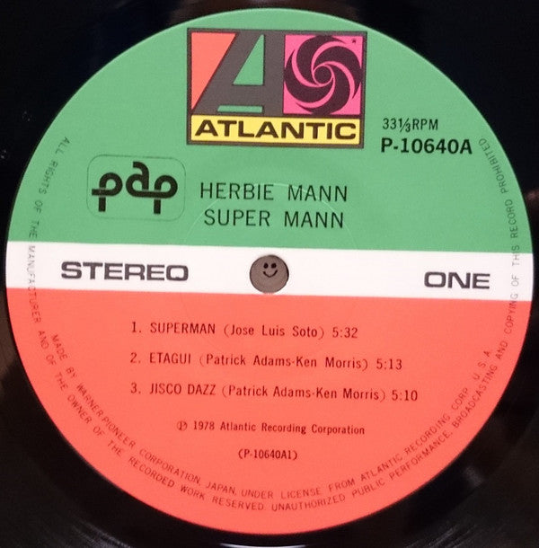 Release: Super Mann-Vinyl-Japan-1978-P-10640A-8892204