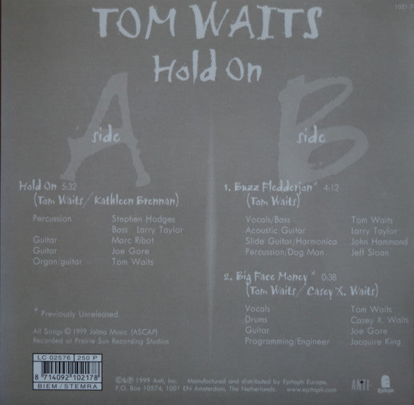 Master Release: Hold On by Tom Waits