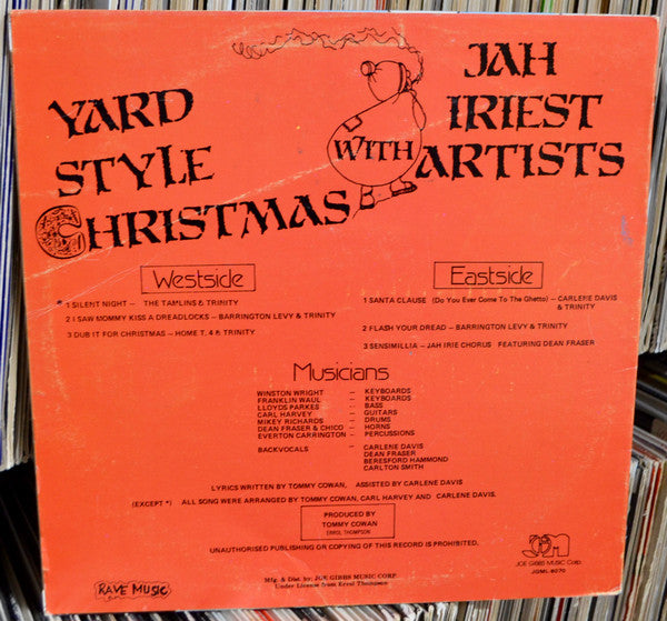 Release: Yard Style Christmas With Jah Iriest Artists-Vinyl-US-1982-JGML-6070-8945502