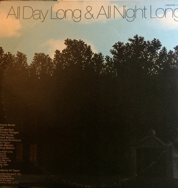 Master Release: All Day Long & All Night Long by Kenny Burrell
