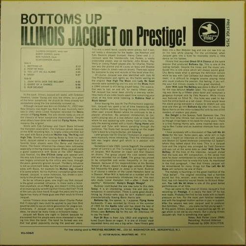 Release: Bottoms Up - Illinois Jacquet On Prestige!-Vinyl-Japan-1979-VIJ-5064-7038111