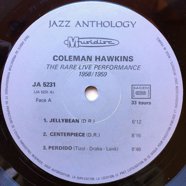 The Rare Live Performance 1958/1959