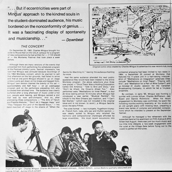 Music Written For Monterey, 1965 Not Heard... Played In Its Entirety, At UCLA