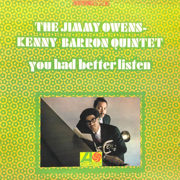 Master Release: You Had Better Listen by The Jimmy Owens - Kenny Barron Quintet