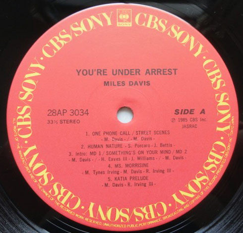You're Under Arrest