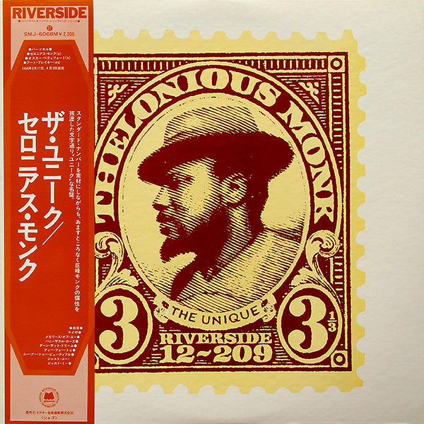 Release: The Unique Thelonious Monk-Vinyl-Japan-1974-SMJ-6068M, SRS-6027, RLP12-209-3863596