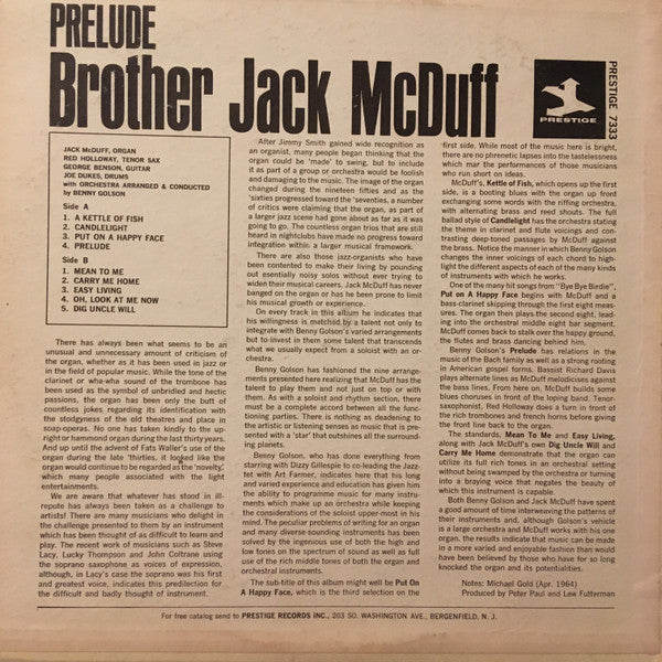 Release: Prelude-Vinyl-US-1964-PR 7333-2132135