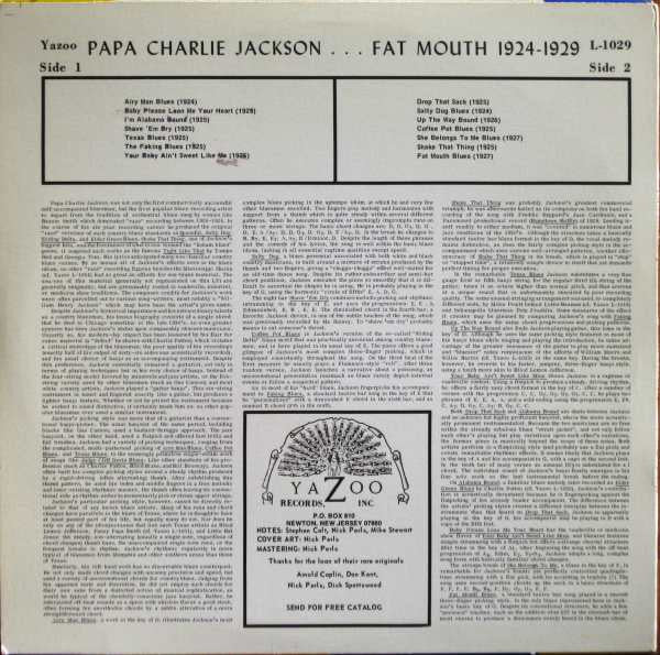 Release: Fat Mouth 1924-1929-Vinyl-US-1991-L-1029-6630227