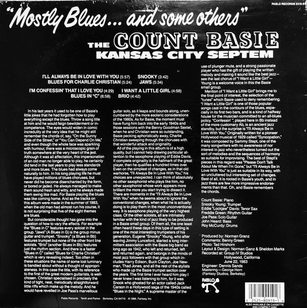 Release: Mostly Blues And Some Others-Vinyl-US-1986-2310-919-2975813
