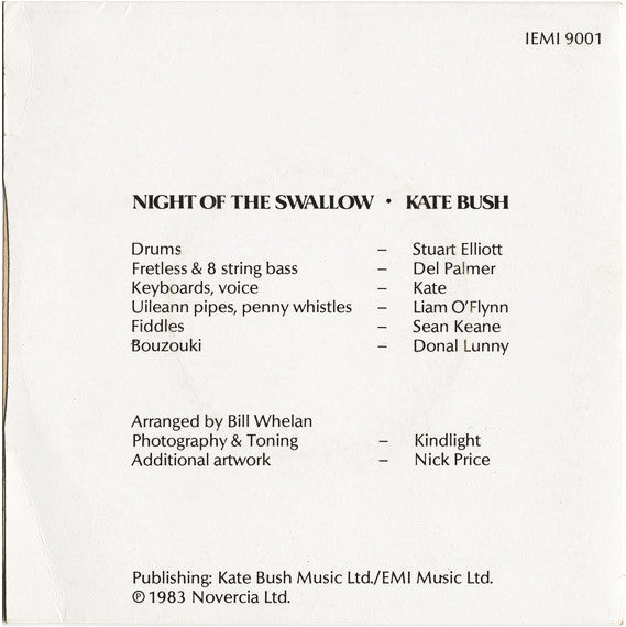 Release: Night Of The Swallow-Vinyl-Ireland-1983-IEMI 9001-2471587