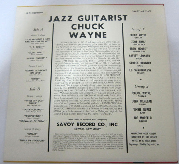 Master Release: The Jazz Guitarist by Chuck Wayne