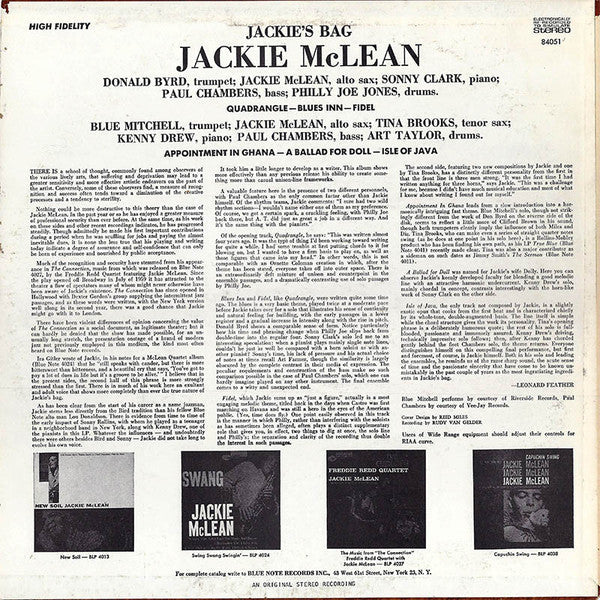 Release: Jackie's Bag-Vinyl-US-1971-BST 84051-6684418