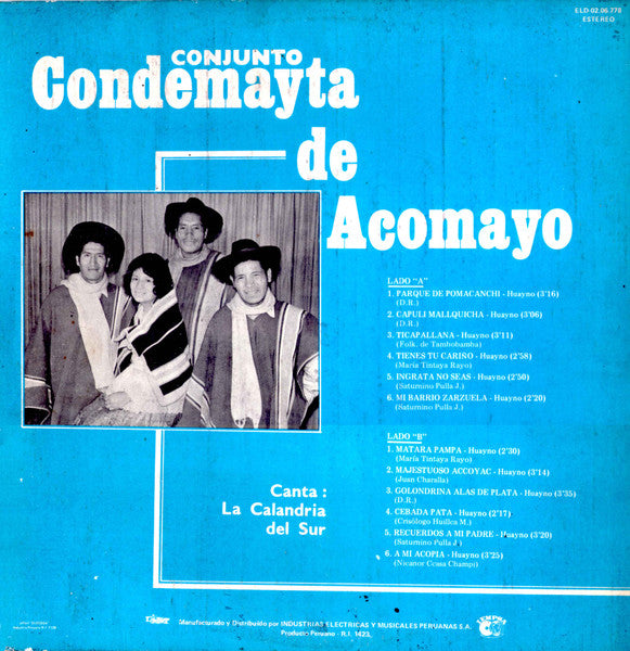 Conjunto Condemayta De Acomayo