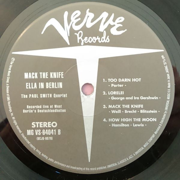 Release: Mack The Knife - Ella In Berlin-Vinyl-Japan-2004-UCJU-9079, MG VS-64041-6707388