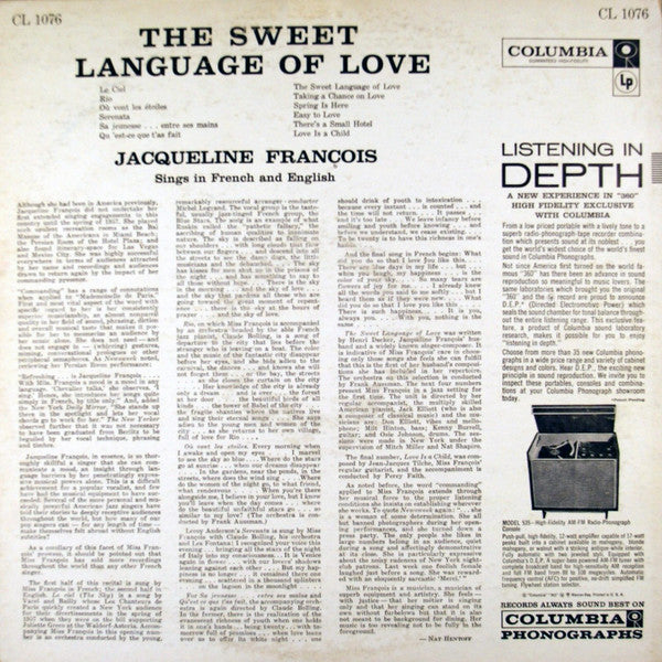 Master Release: The Sweet Language Of Love by Jacqueline François