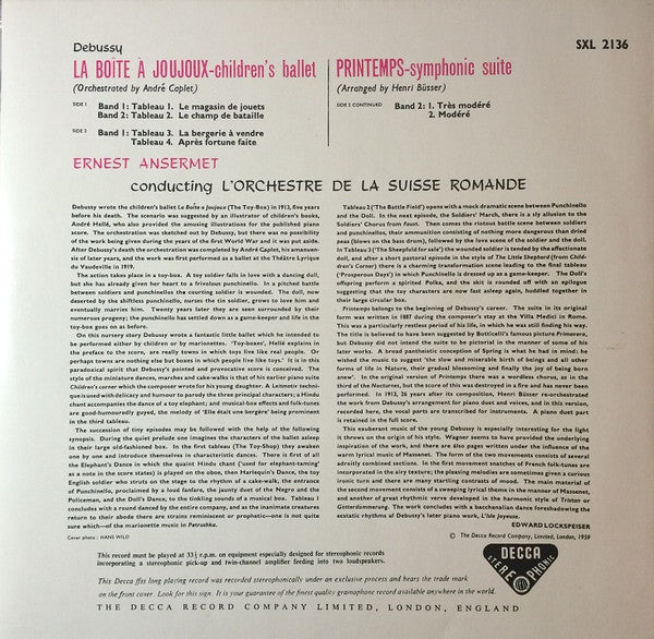 Release: La Boite A Joujoux / Printemps-Vinyl-Germany-1995-SXL 2136, 009 2136-4491999