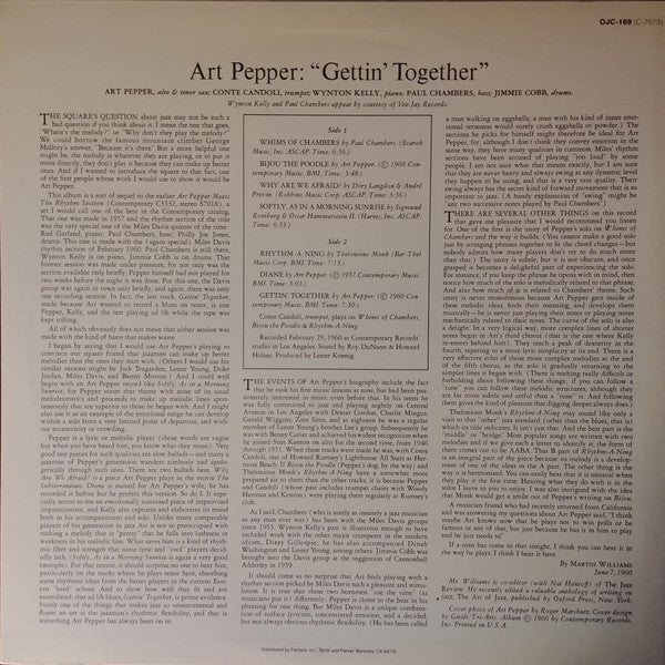 Master Release: Gettin' Together! by Art Pepper