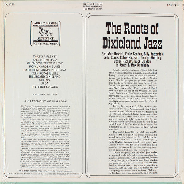 Master Release: The Roots Of Dixieland Jazz by Various